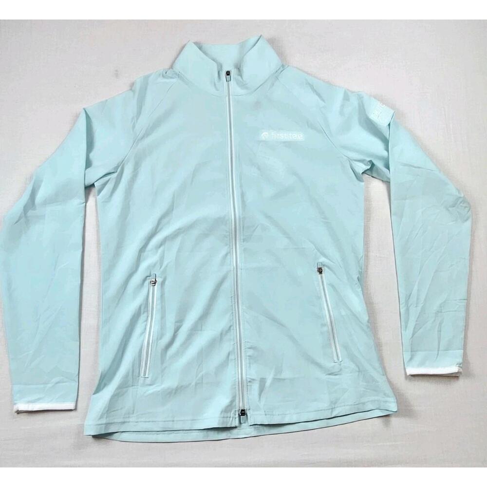 NWT Footjoy Womens Lightweight Woven Golf Jacket Azure‎ Blue Small Pebble Beach